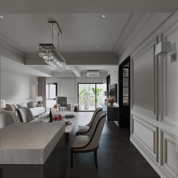 thiết kế phòng khách chung cư