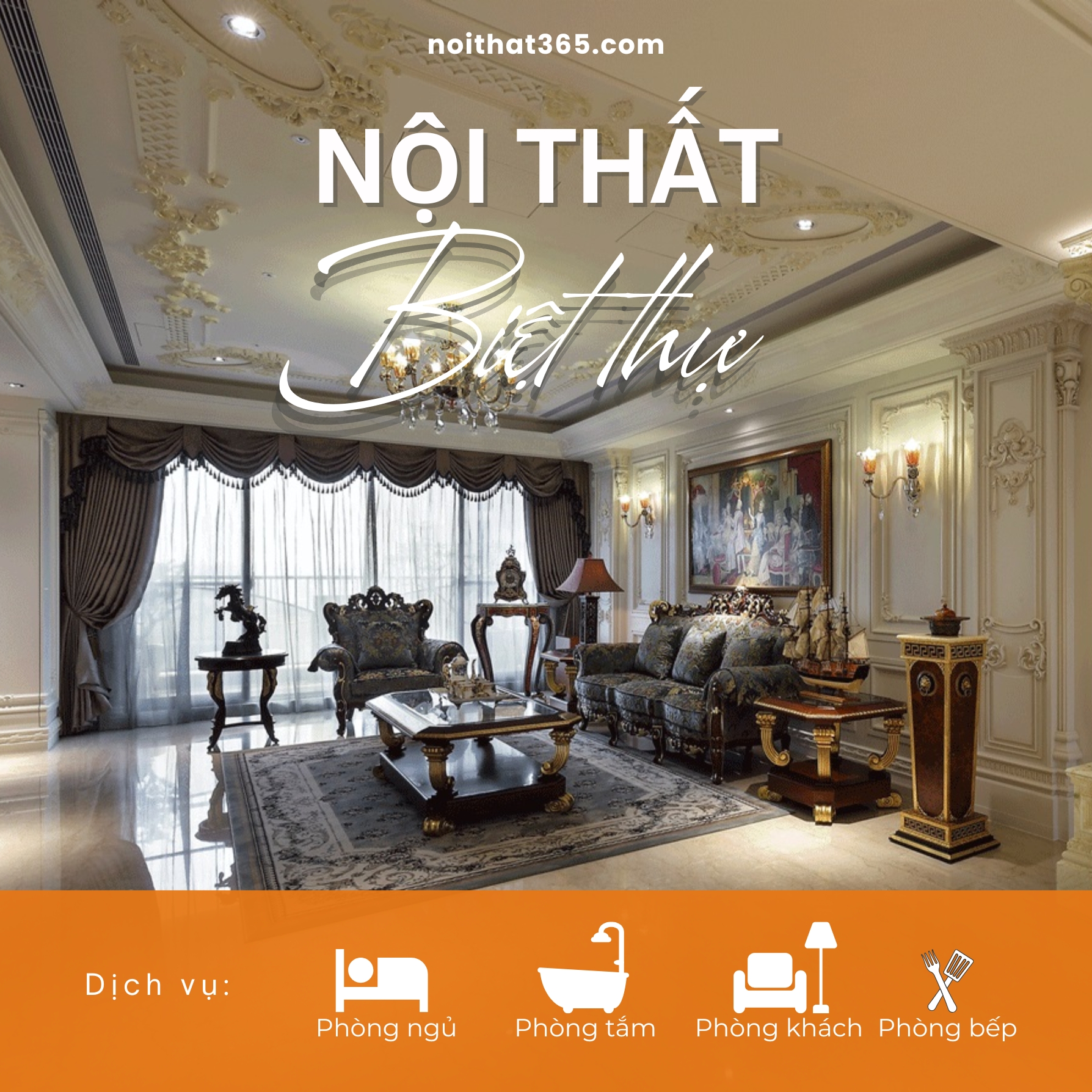 Thiết kế nội thất biệt thự