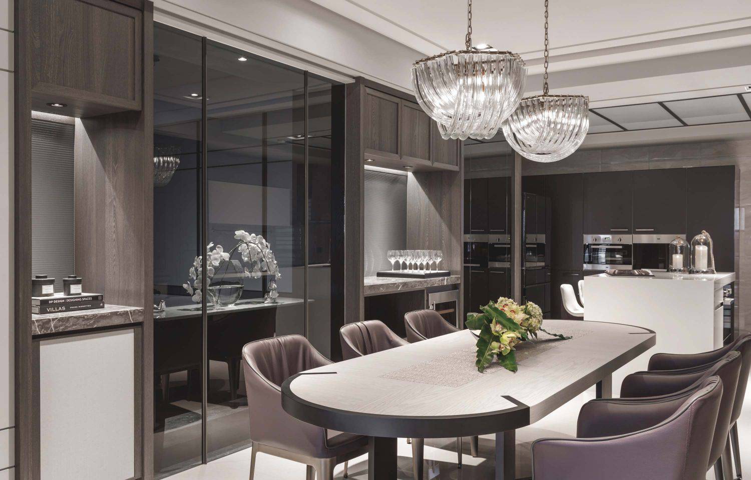 thiết kế phòng khách màu trắng