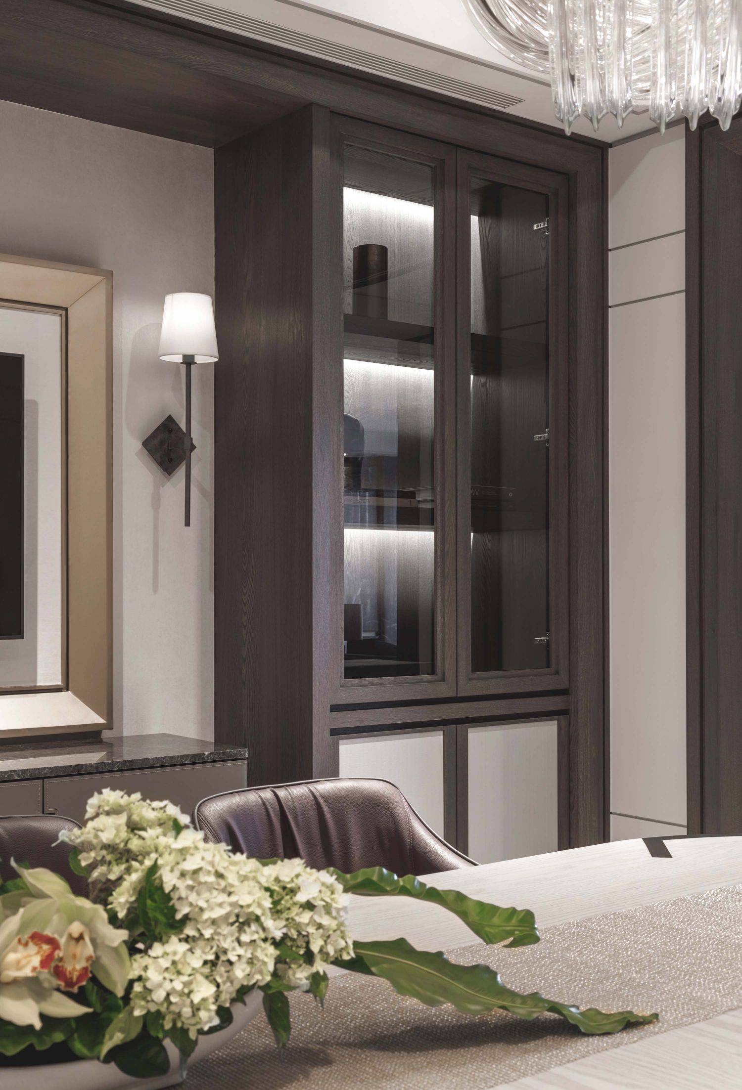 thiết kế phòng khách màu trắng